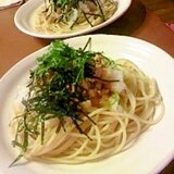 ツナと大根おろしのにんにく和風冷製スパゲティー